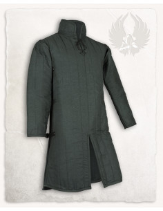 Gambeson medieval modelo Burkhard, verde 2