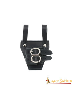 Baldric pirata para espadas ou machados, em couro