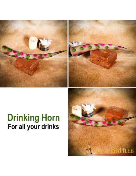 Buzina decorada com bolinhas (400-500...