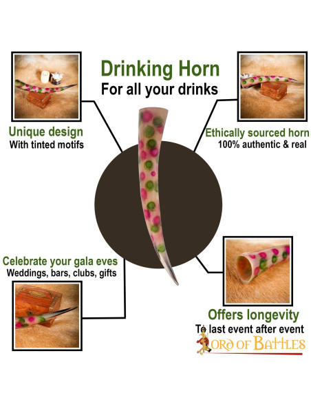 Buzina decorada com bolinhas (400-500...