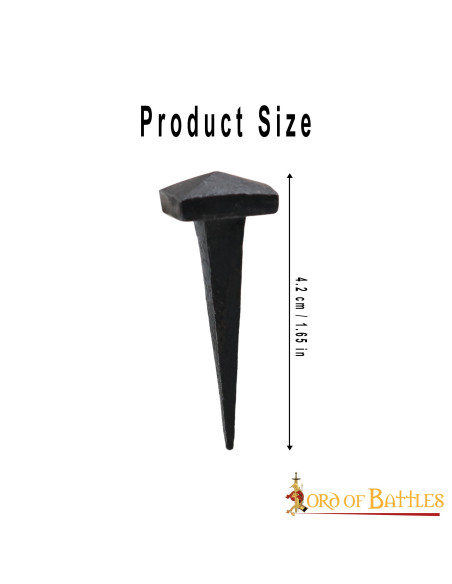 Conjunto de 10 pregos de ferro...