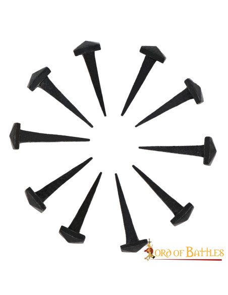 Conjunto de 10 pregos de ferro...