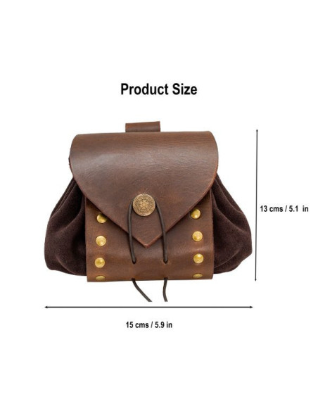Em uma bolsa de cintura medieval...