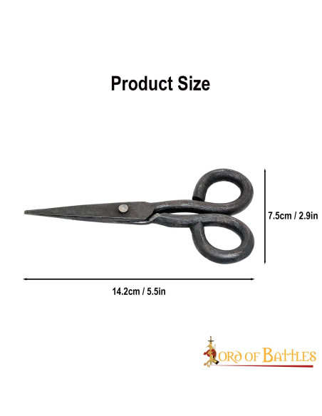 Tesoura medieval funcional em ferro...