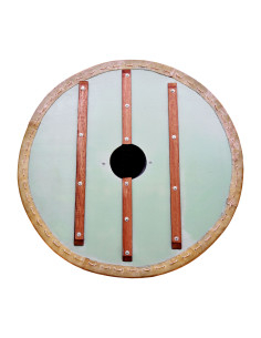 Escudo Viking Fenrir com acabamento em couro, 80 cm.... 2