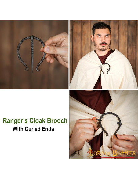 Fecho de fíbula para manto em ferro...