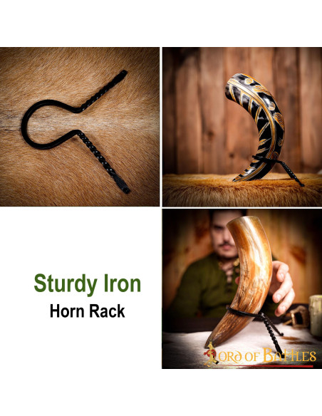 suporte de ferro forjado para chifres