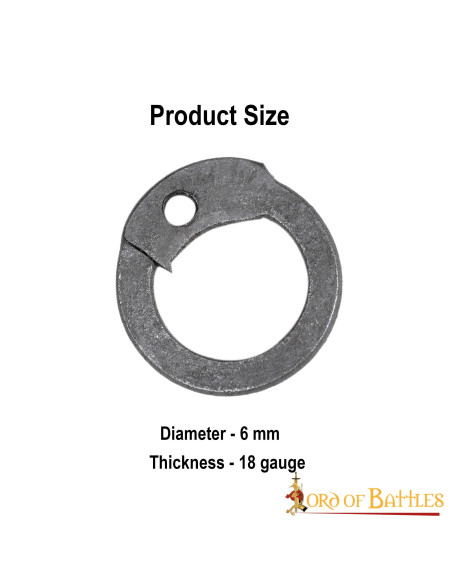 Argolas planas para rebitar cota de...