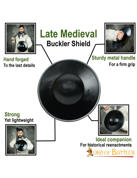 Escudo medieval funcional feito à mão...