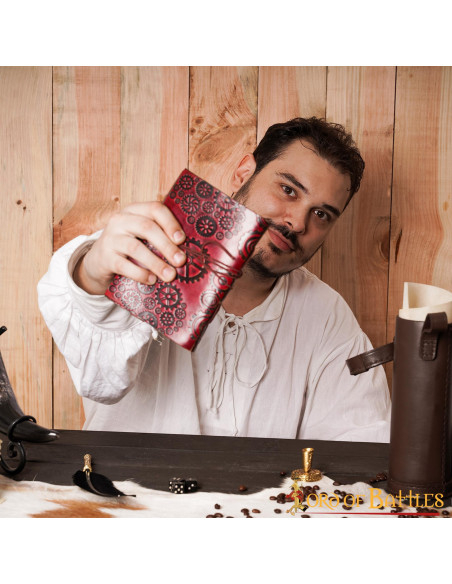 Diário de couro SteamPunk