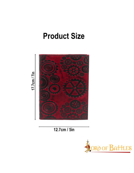 Diário de couro SteamPunk