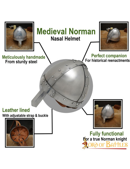 Capacete Viking com nariz Spanghelm,...