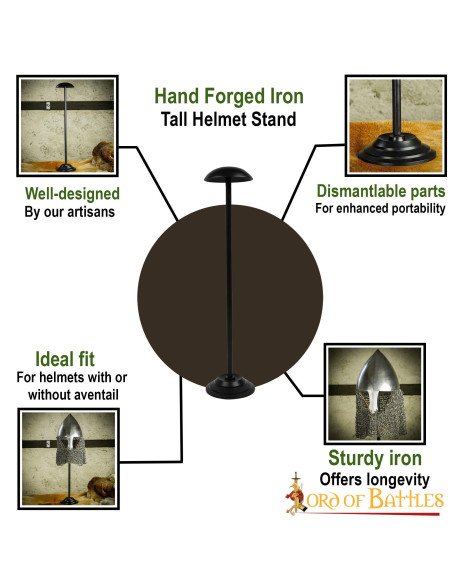 Suporte de ferro para capacetes,...