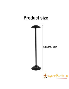 Suporte de ferro para capacetes, altura 63,5 cm. 2