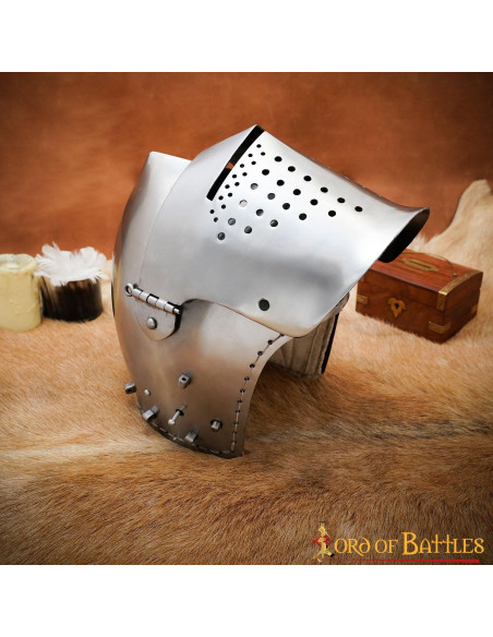 Basinette Medieval com Viseira, Baixa...