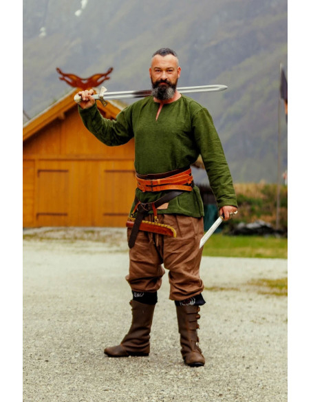 Túnica viking Ivar, verde