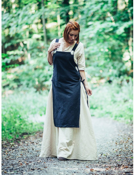 Sobretudo preto mulher Aleiga com alças