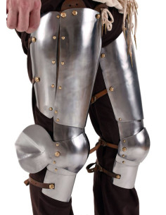 Armadura medieval para pernas e joelhos 2
