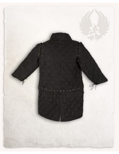 Gambeson medieval modelo Arthur, preto 2