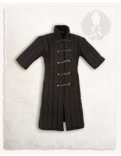 Gambeson medieval modelo Leopold, preto