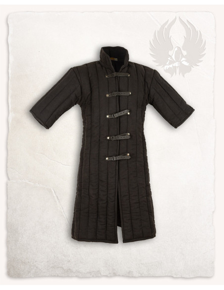 Gambeson medieval modelo Leopold, preto