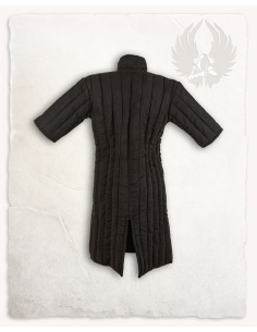 Gambeson medieval modelo Leopold, preto 2