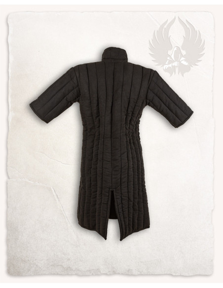 Gambeson medieval modelo Leopold, preto