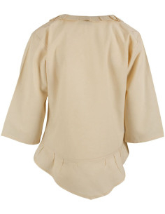 Blusa medieval de algodão modelo Josefina, creme 2