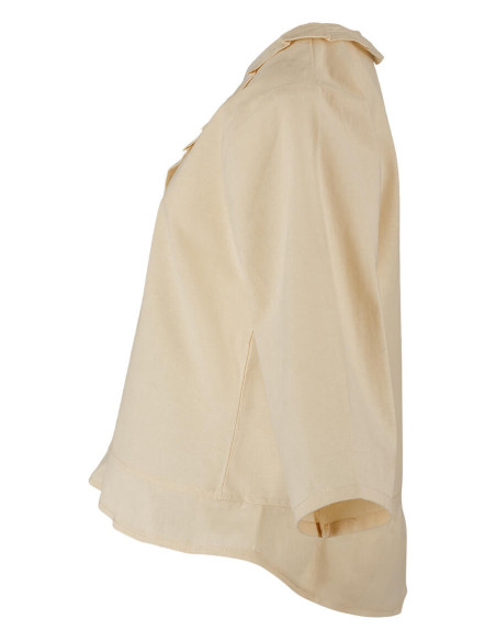 Blusa medieval de algodão modelo...