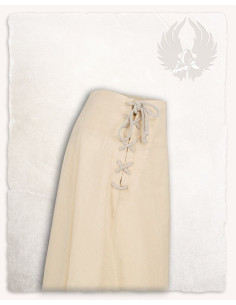 Saia medieval de algodão modelo Nelly, cor creme 2