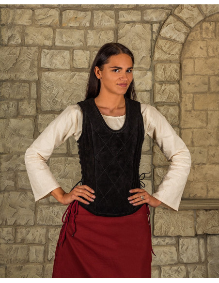 Corpete de couro medieval modelo...