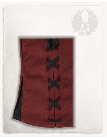 Corpete de couro medieval modelo Lea,...