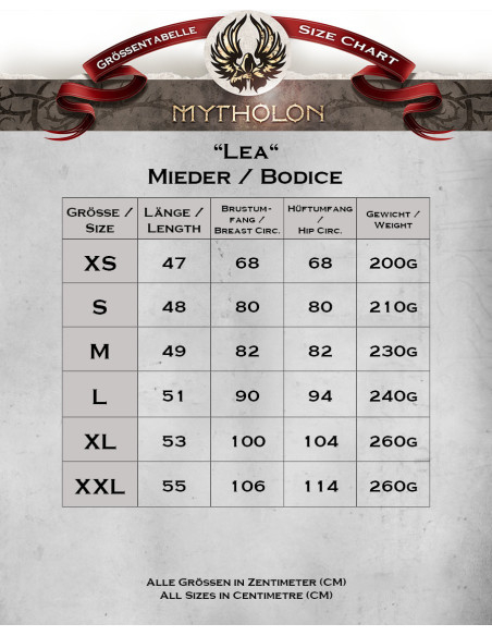 Corpete de couro medieval modelo Lea,...