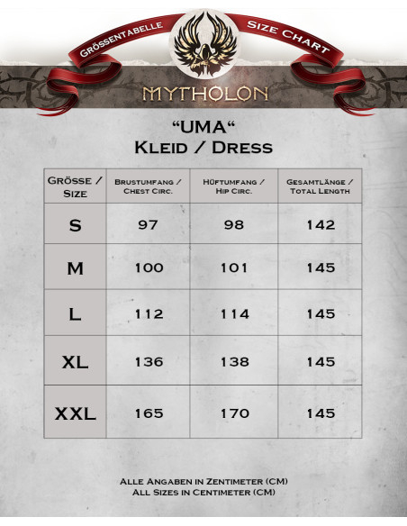 Vestido medieval em lona modelo Uma,...