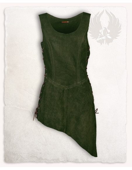 Tabardo medieval élfico em camurça...