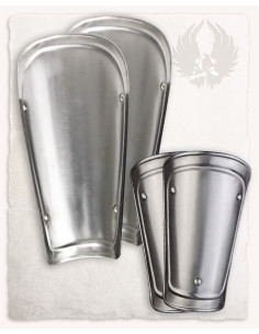 Conjunto de pulseiras e torresmos medievais em aço modelo...