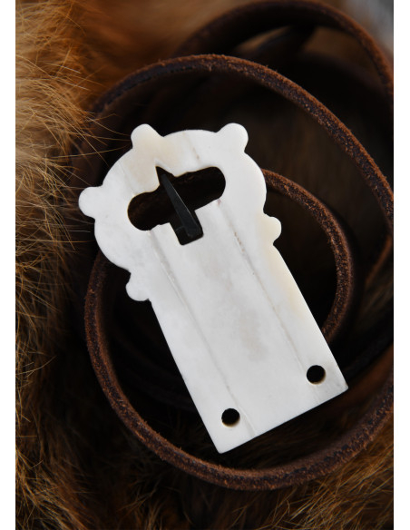 Fivela de cinto feita de osso