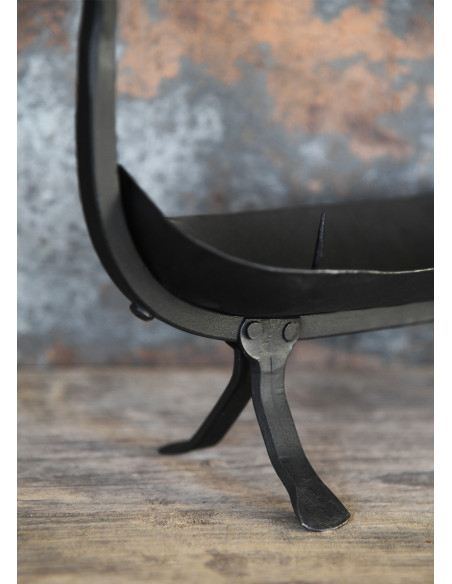 Castiçal de navio Viking, ferro forjado