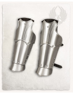 Braçadeiras medievais modelo Fafnir, acabamento polido 2