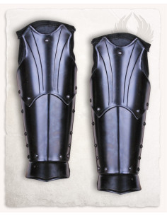 Braçadeiras medievais modelo Fafnir, acabamento enegrecido