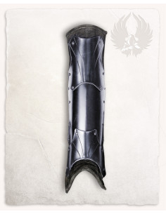 Grevas Fafnir acolchoadas medievais, acabamento enegrecido 2