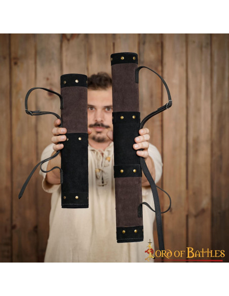 Aljava de couro medieval, modelo de...