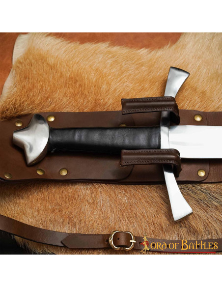 Bainha de couro medieval para as...