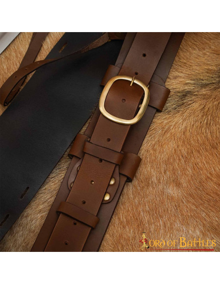 Bainha de couro medieval para as...