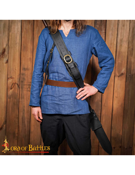 Bainha de couro medieval para as...