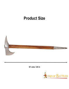 Machado medieval de aço carbono, modelo Warrior Sagaris 2