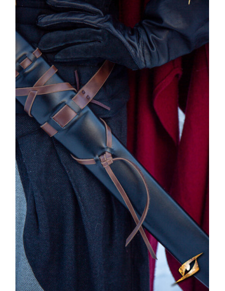 Bainha com cinto para espadas em...