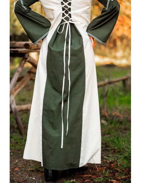 Vestido medieval modelo Amalia, verde...