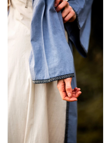 Vestido medieval modelo Amalia, azul...