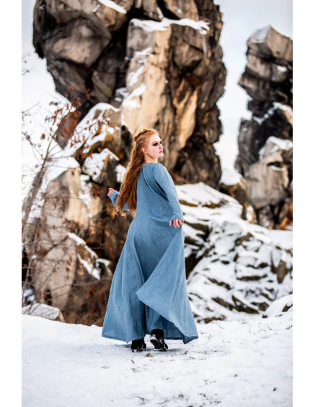 Vestido viking de linho modelo Anna,...